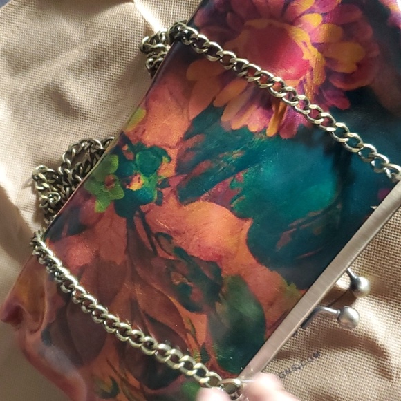 Patricia NASH Small Purse Potenaz Leather  Clutch Shoulder Bag Chain. Removable - Picture 11 of 13